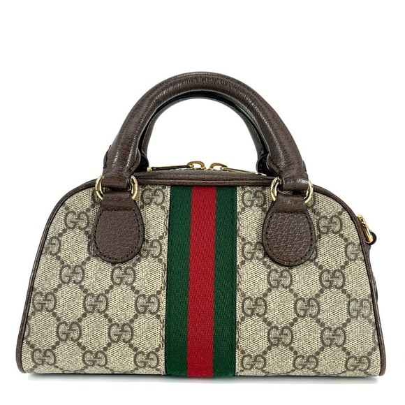 Gucci Beige Ophidia Mini Bag Web Stripe - Picture 1 of 11